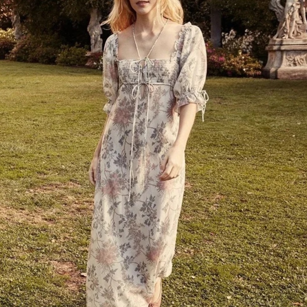 DÔEN vetiver salt summer floral dress